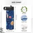 thumbnail image 4 of Haiem Planets And Stars1 Printed 18oz Sports Insulated Kettle With Straw Sports Insulated Kettle For Running Hiking Cycling Climbing Mans Womans Insulated Water Bottle, 4 of 8