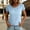 Blue, variant on Women's Summer Casual Side Slit T-Shirt, Crew Neck Short Sleeve Slim Fit Top, Breathable Everyday Tee Black S