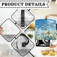 thumbnail image 7 of ZIATUBLES Kitchen Mixer Dust Cover Butterfly Daisy Cloud Sky Print Stand Mixer Cover with Adjustable Drawstring and Front Pockets Compatible with 4.5-5 Quart Stand Mixer Easy to Clean, 7 of 7