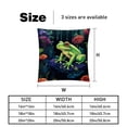thumbnail image 5 of Frog Pillow Covers Inserts Set with Unique Patterns - 16x16, 18x18, 20x20 Inches - 2 Pack Decorative Throw Pillow Covers for Home Decor and More, 5 of 6