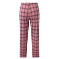 thumbnail image 5 of Rovga Women Pants Spring Fall Simple Plaid Printed Drawstring Trousers Loose Home Pajamas Bottom Pants Stylish Bottoms, 5 of 8