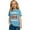Light Blue, variant on Girls Short Sleeve T-Shirts Kids Summer Tops Crewneck Basic Graphic Tees 5-14 Years, Comfortable Casual Tee Soft Blended Top