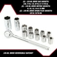 thumbnail image 5 of Hyper Tough 51-Piece Auto and Motorcycle Mechanic's Tool Kit in Zip Up Case, 5 of 12