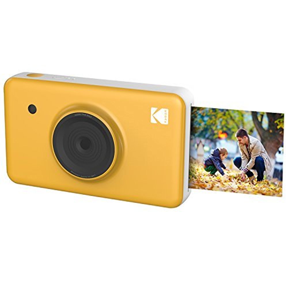 Kodak Mini Shot Instant Film Camera and Photo Printer, includes 8 Prints | Wirelessly Print from your Mobile Device, Full Color 4-Pass Printing, LCD viewfinder | Compatible w/ iOS & Android (Yellow) - image 2 of 3