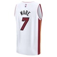 thumbnail image 3 of Youth Fanatics Kel'el Ware White Miami Heat Fast Break Replica Player Jersey - Association Edition, 3 of 3
