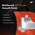 thumbnail image 4 of A-Premium Front or Rear Left Driver Side Interior Door Handle Lever Compatible with Jeep KK Series Liberty 2008 2009 2010 2011 2012, Satin Chrome, Replace# 68089205AA, 4 of 8