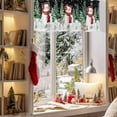 thumbnail image 3 of Valances for Windows Merry Christmas Rod Pocket Cafe Window Treatments Valance Curtains for Kitchen Bathroom Laundry Basement Windows 60"x18", 3 of 7