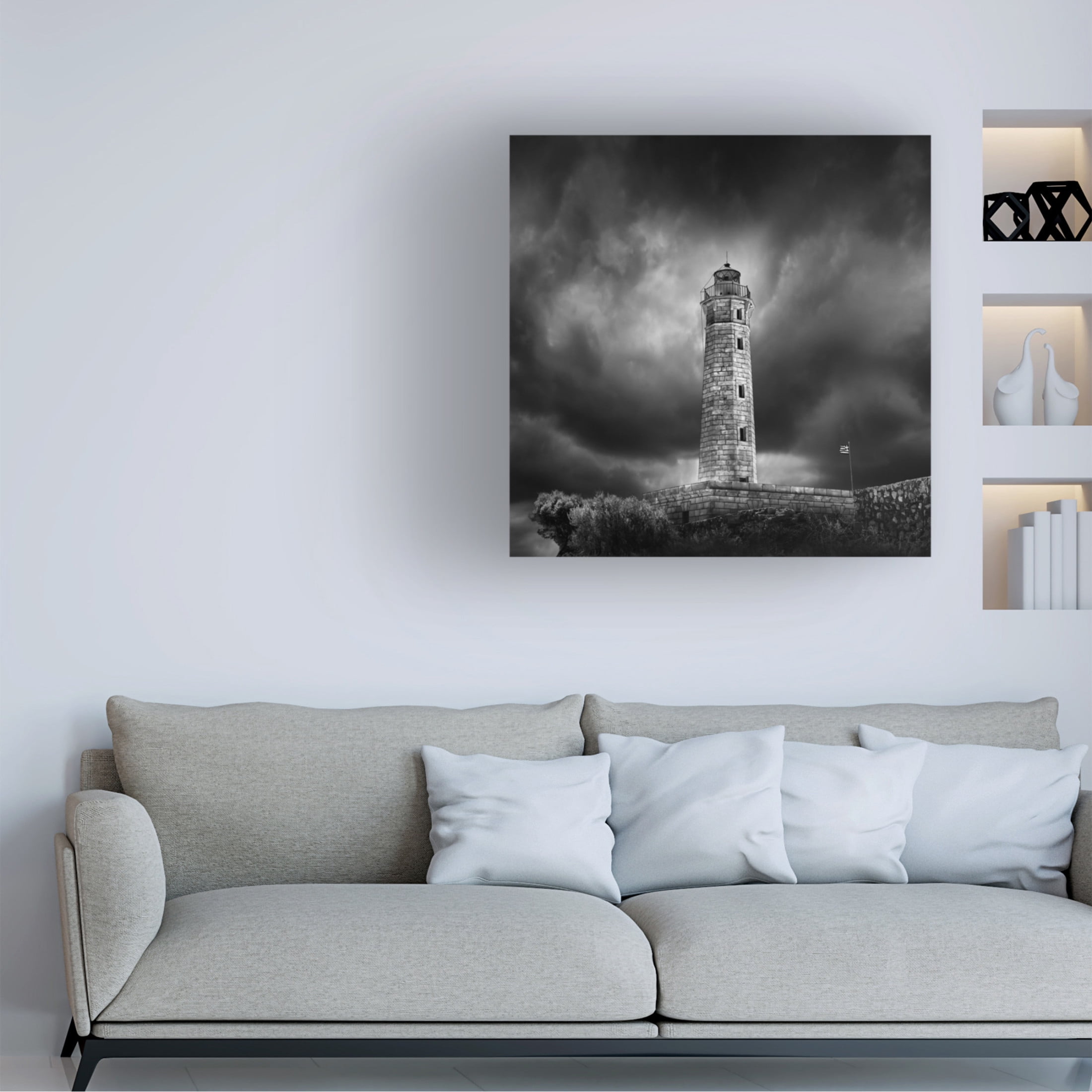 Canvas Wall Art - George Digalakis 'Stormbringer' Wall Art for Living Room, Bedroom, or Office Décor by Trademark Fine Art - 18 x 18 Inches