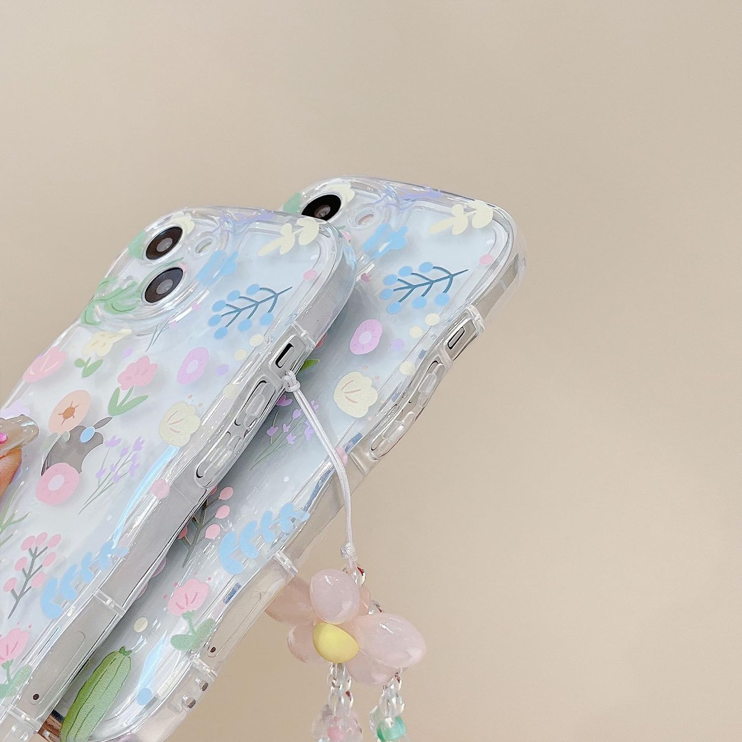 Designed for iPhone 11 Phone Case, Cute Curly Wave Frame Shape