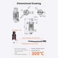 thumbnail image 2 of 300℃ High Flow 3D Extruder Hotend All Metal Upgrades Kit Red Lizard K1 PRO&UHF Bimetal Heatbreak for Ender3 V2 VORON2.4, 2 of 5