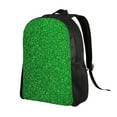 thumbnail image 2 of Haiem Green Sparkling Shiny Backpack - Stylish and Durable 15-inch Laptop Backpack with Waterproof Oxford Fabric, 2 of 8
