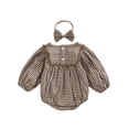 thumbnail image 3 of Staki Baby Long Sleeve Romper Newborn Baby Girl Outfit Cute Romper Long Sleeve Infant Bodysuit 0-18M,6-12 Months, 3 of 9