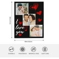 thumbnail image 5 of Customized Blankets with Photos Custom Blanket Family Picture Upload Personalized Blanket for Adults Customize Blanket Birthday Customizable for Dad Mom Nana Kids Dogs Friends, 5 of 6