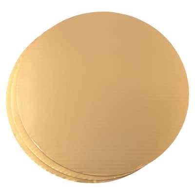 Makery 12" Metallic Gold Cake Boards, 12 Packs: 3 ct. (36 total)