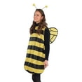 thumbnail image 4 of Women Kids Bee Cosplay Costume Set Halloween Bee Dress with Wings Headband Outfits, 4 of 7