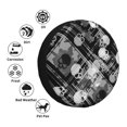 thumbnail image 4 of Fotbe Seamless Pattern With Skulls Funda de Llanta de Repuesto con Estampado, Engrosada, Ajuste Universal para Jeep, Remolque, RV, SUV, Camión-17 inch, 4 of 6