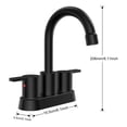 thumbnail image 6 of Vanity Krafters Modern Home Decorative 4 in. Double Handle Centerset Double Handle Bathroom Faucet with Drain Kit, 6 of 7