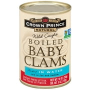 (2 pack) (2 Pack) Crown Prince Natural Boiled Baby Clams-Low In Sodium, 10 oz