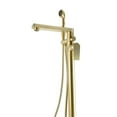 thumbnail image 2 of Venus Square head tub filler faucet with Breeze Handle - Brushed Gold, 2 of 10