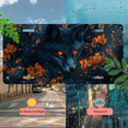 thumbnail image 5 of 1 Pcs 2D Flat License Plate Covers & Frames, A Black Fox with Glowing Red For Decorative Front, Waterproof For Decoration Aluminum License Plate Covers & Frames Cover For Men Women, 12" X 6", 5 of 7
