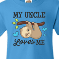 thumbnail image 4 of Inktastic My Uncle Loves Me with Sloth and Hearts Youth T-Shirt, 4 of 5
