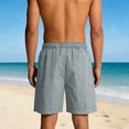 thumbnail image 4 of Xuniizn Athletic Shorts for Men Elastic Waist Solid Color Quick Dry Loose Gym Running Shorts with Zipper Pockets Lightweight Summer Beach Workout Board Shorts, 4 of 8