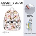 thumbnail image 5 of Cartoon Pug Dog Backpack for School,Cute School Bag,Schoolbag with Adjustable Shoulder Straps & Padded Back,15"x11.42"x5.5", 5 of 6
