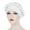 White, variant on XMMSWDLA Muslim Cap Fashion Women Braid India Hat Muslim Ruffle Chemo Beanie Turban Wrap Cap