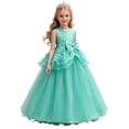 thumbnail image 2 of ATOGUTA Girl Dresses for Special Occasions Green Sleeveless Tulle Long Formal Wedding Pageant Party Fancy Princess Ball Gown Dresses 5T-15, 2 of 7