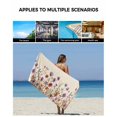 thumbnail image 5 of Purple Red Spring Floral Towel Set of 3, Soft Microfiber Bath Towels, Hand Towel, Washcloths, Watercolor Botanical Summer Flowers Quick-Dry Absorbent Towels for Bathroom Kitchen Hotel Beach Gym Spa, 5 of 7