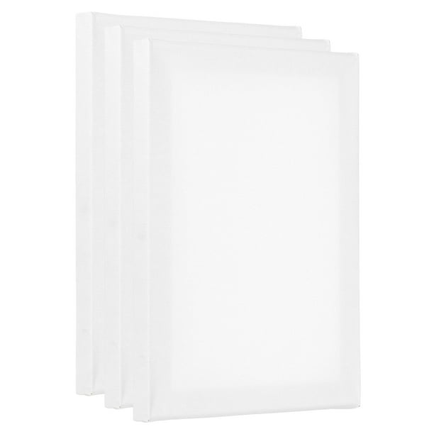 Uxcell Painting Canvas Panels, 3 Pack 7x9 Inch Rectangle Wood Frame Blank Art Board Panels