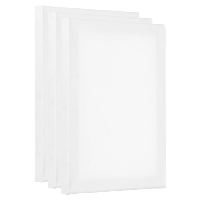 Uxcell Paneles de lienzo para pintar, paquete de 3, tamaño rectangular de 7x9 pulgadas, paneles de tablero de arte en blanco con marco de madera