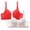 Red, variant on Bras Under $5! Cagogo 2 Pack Women's Sexy Lace Bras No Underwire Support Push Up Bras Soft Wireless Comfort Bralettes Full Coverage Lift Everyday Bra Brasier Sin Varillas Para Mujer