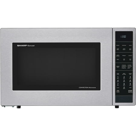 Sharp 1.5 Cu. Ft. 900W Convection Microwave Oven, Stainless Steel