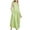 Green, variant on IROINNID Women's V-Neck Shift Dress Fashion Casual Solid Color Splicing Sleeveless Linen Loose Dress Full-Length Dress