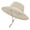 Beige, variant on Womens Sun Hat with Ponytail Hole, 4.3" Wide Brim UPF 50+ Waterproof Bucket Hat, Shapable & Packable for Beach Hiking Fishing - Dark Grey