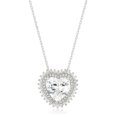 thumbnail image 1 of Womens Halo Heart Pendant, 1 of 1