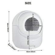 Smart Automatic Cat Litter Box, Self Cleaning Litter Box, App Control, Support 5G & 2.4G WiFi for Multiple Cats