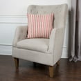 thumbnail image 5 of Rizzy Home Ticking Stripe 20" x 20" Down Pillow with Cotton Cover-Gray/Natural, 5 of 5
