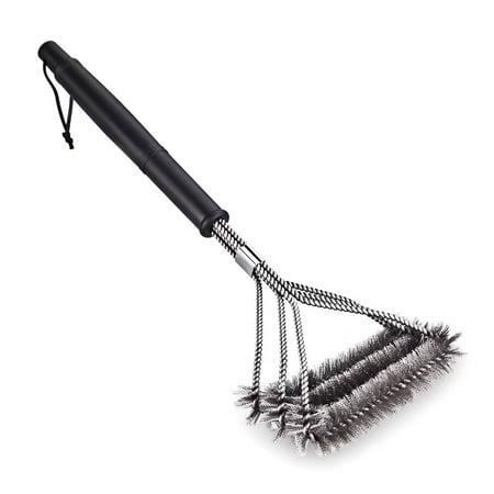 VicTsing BBQ Grill Brush 3 in 1, Stainless Steel Bristles, 18 Inch Long Handles- a Perfect Gift for All Barbecue Lovers