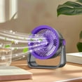 thumbnail image 5 of PRETXORVE Multi-Functional High Volume Household Fan With Air Circulation, Desktop Mini Quiet Desktop Lighting Fan, 5 of 5