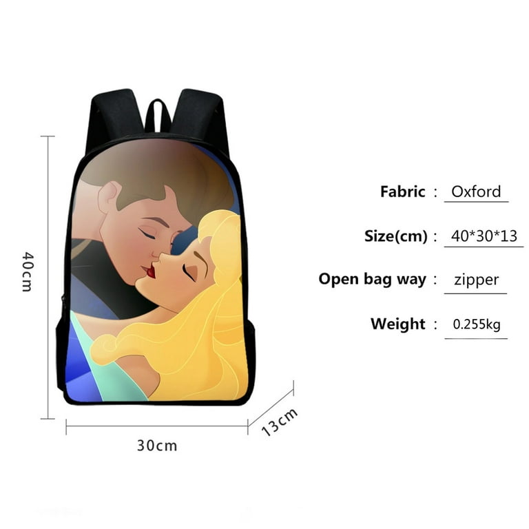 Sleeping Beauty Children School Bag Modern Colorful Cute Pattern Middle  Girls Kids Book Bag with Crossbody Bag 3CS Good Gift For Girls Boys for  Gift to Friens 