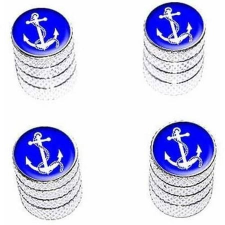 Anchor and Rope Ship Boat Boating Sailing Tire Rim Wheel Aluminum Valve Stem Caps, Multiple (Best Way To Ship Tires)