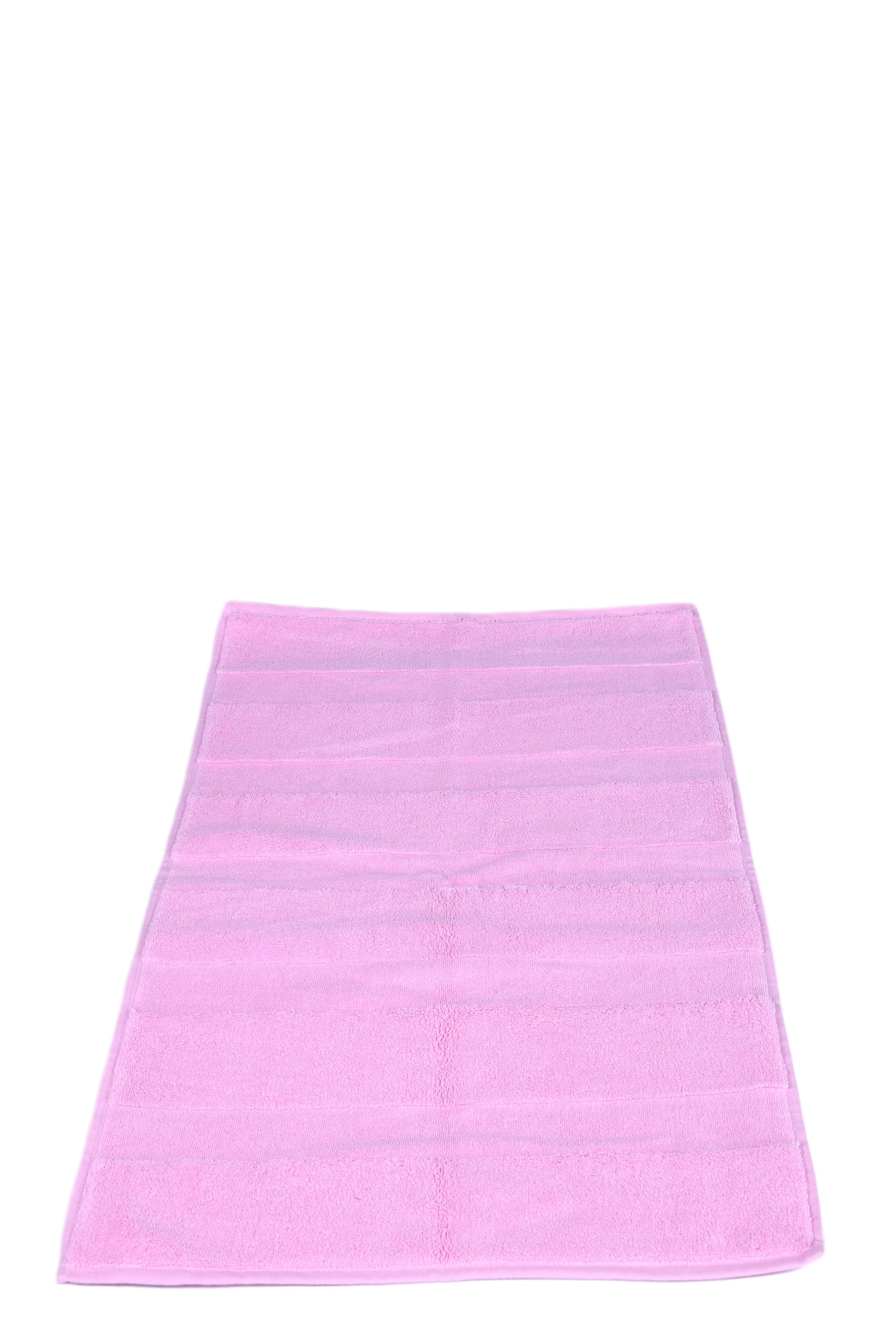 Puffy Cotton Loop Terry 100 Cotton Bath Mat Set of 2 Pink