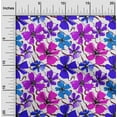 thumbnail image 2 of oneOone Georgette Viscose Purple Fabric Floral Diy Clothing Quilting Fabric Print Fabric By Yard 42 Inch Wide, 2 of 4