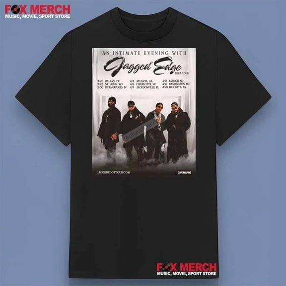 VINTAGE An Intimate Evening With Jagged Edge Tour 2025 T-Shirt