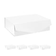 thumbnail image 1 of PACKHOME 5 Gift Boxes 14x9.5x4.5 inches, Large Gift Boxes with Lids Groomsman Boxes, Sturdy Storage Boxes, Collapsible Gift Boxes with Magnetic Closure (Matte White), 1 of 7