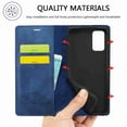 thumbnail image 6 of Galaxy S20 FE (2020) Case, Dteck Shockproof Wallet Flip Folio Wallet Case with Kickstand Card Slots Magnetic Closure, Blue, 6 of 8