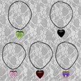 thumbnail image 2 of Collier Punk Mode Grand Pendentif Cœur Coloré pour Femmes Filles, 2 of 5