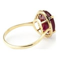 thumbnail image 3 of Galaxy Gold 14K Yellow Gold 7.93 CT Oval Ruby and Diamond Ring - July Birthstone - Passion & Protection - Sizes 5.5 to 11 - Fine Jewelry for Women, 3 of 4